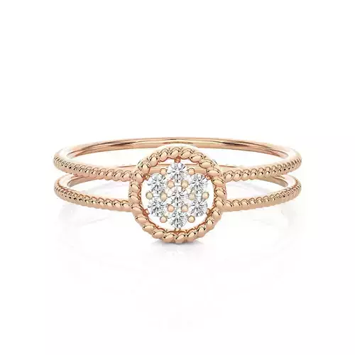 Light Minimalist Diamond Ring