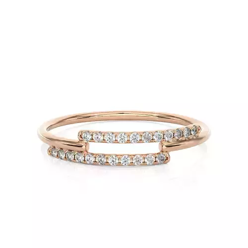 Light Minimalist Diamond Ring