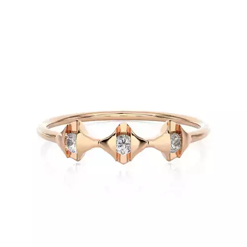 Light Minimalist Diamond Ring
