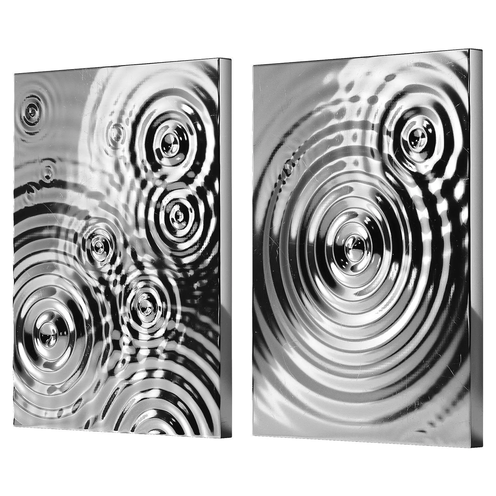 Water Ripple 3D Wall Art Decorative metallic relief 3D model