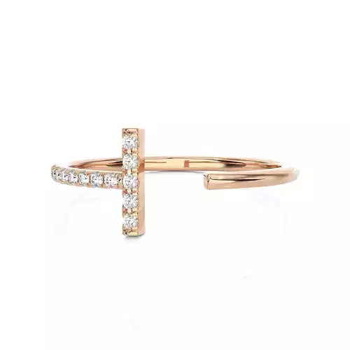Light Minimalist Diamond Ring