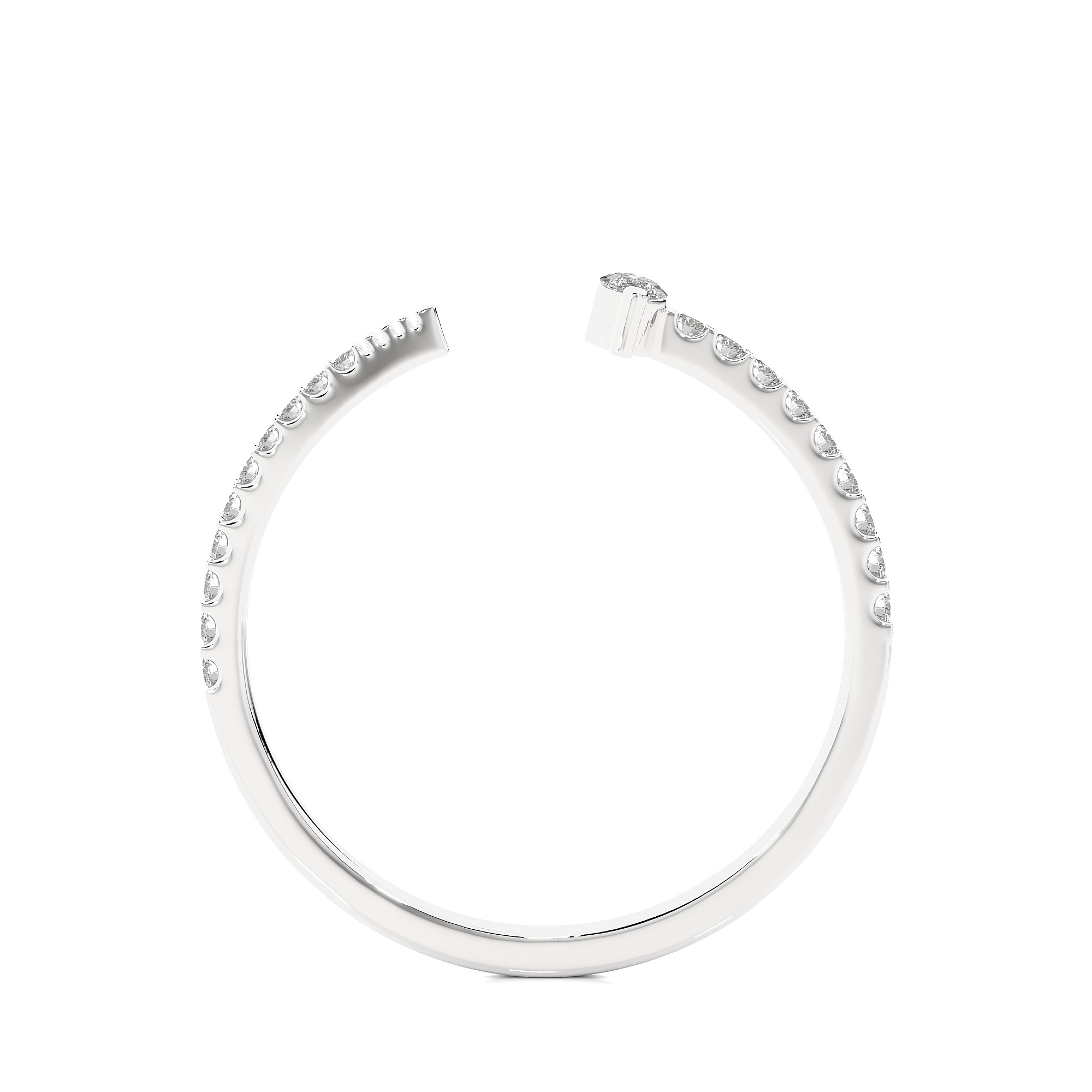 Light Minimalist Diamond Ring 3D print model_5