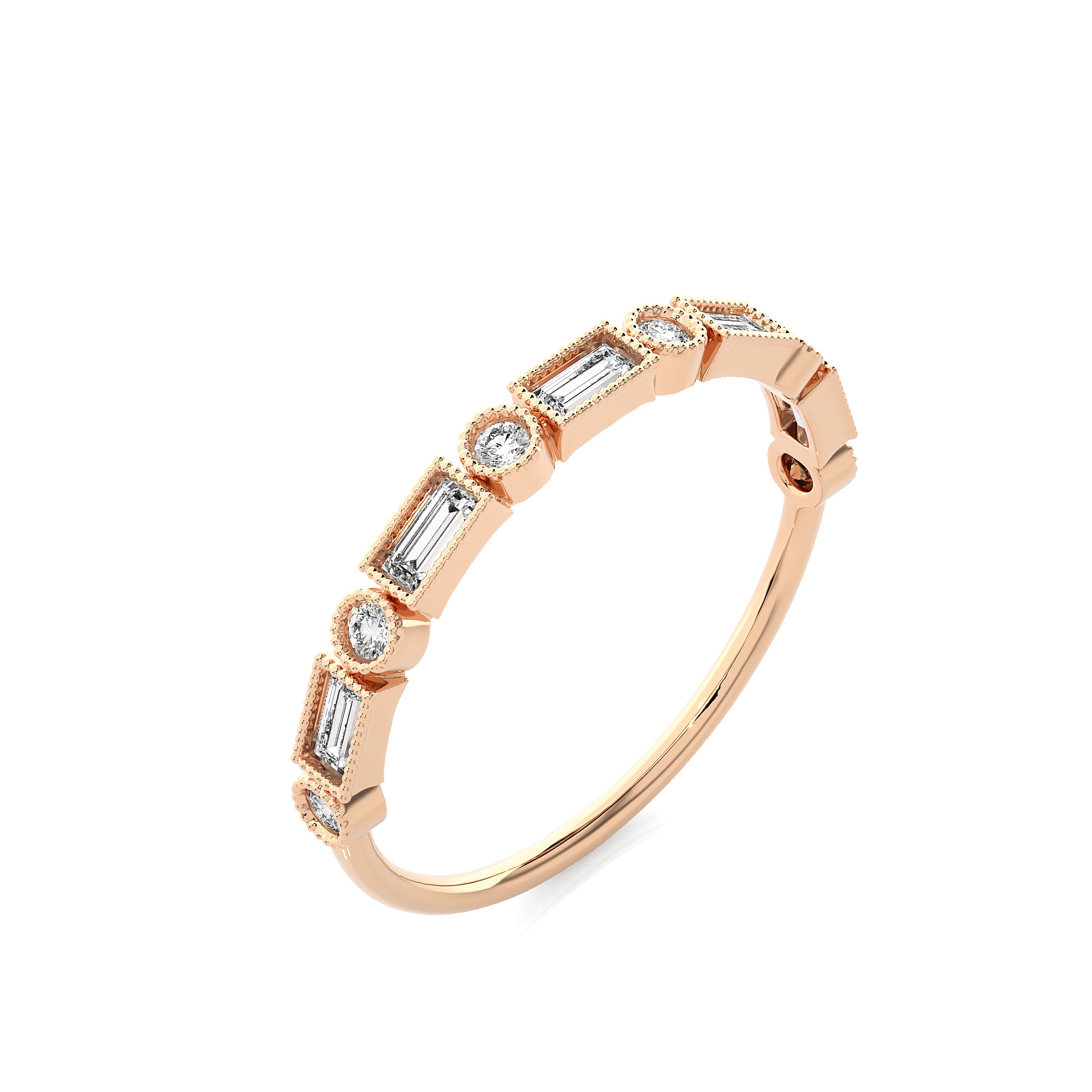 Light Minimalist Diamond Ring 3D print model_5