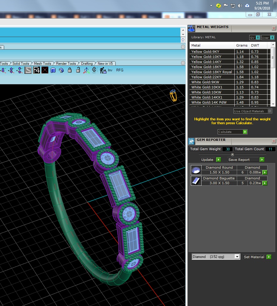 Light Minimalist Diamond Ring 3D print model_4