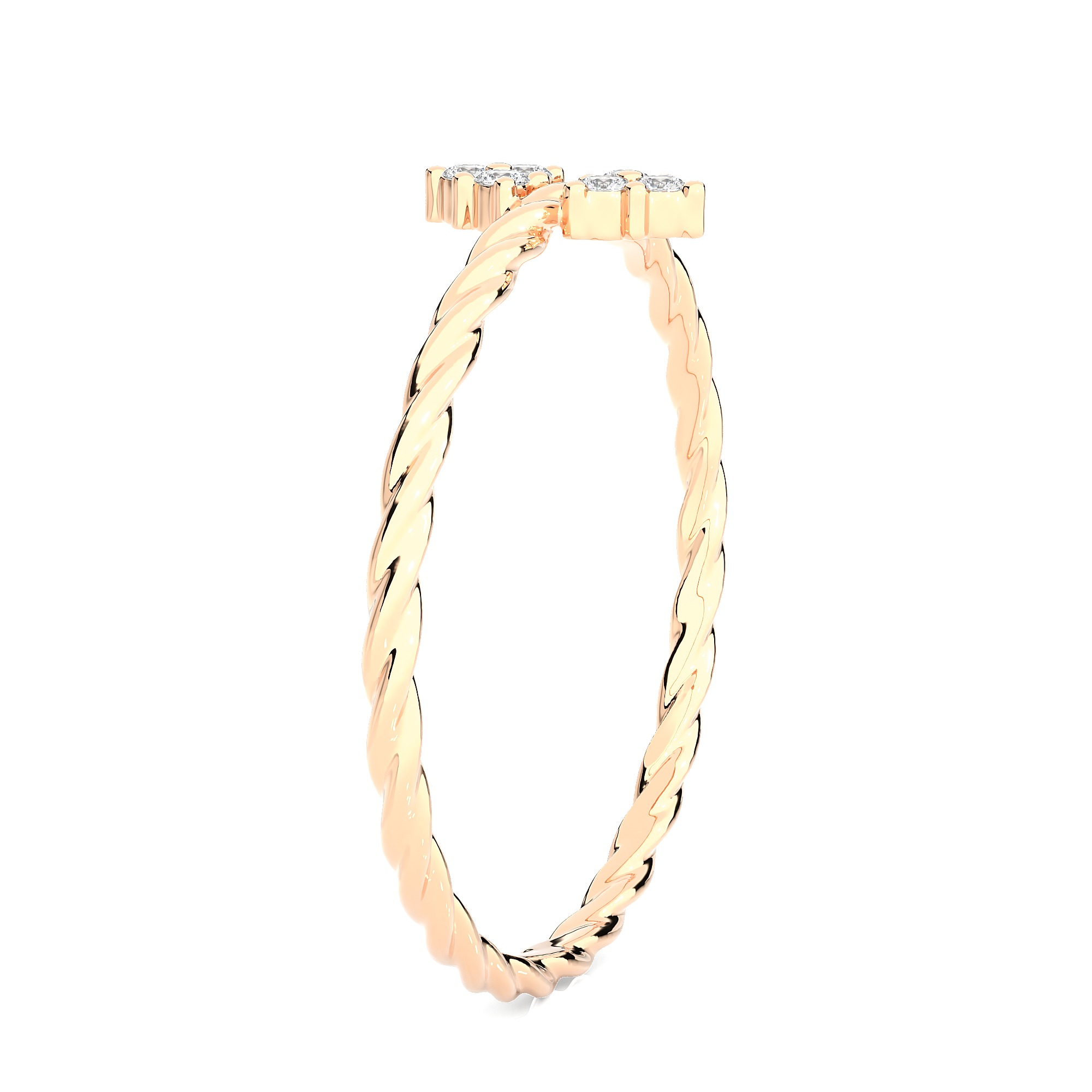 Light Minimalist Diamond Ring 3D print model_10