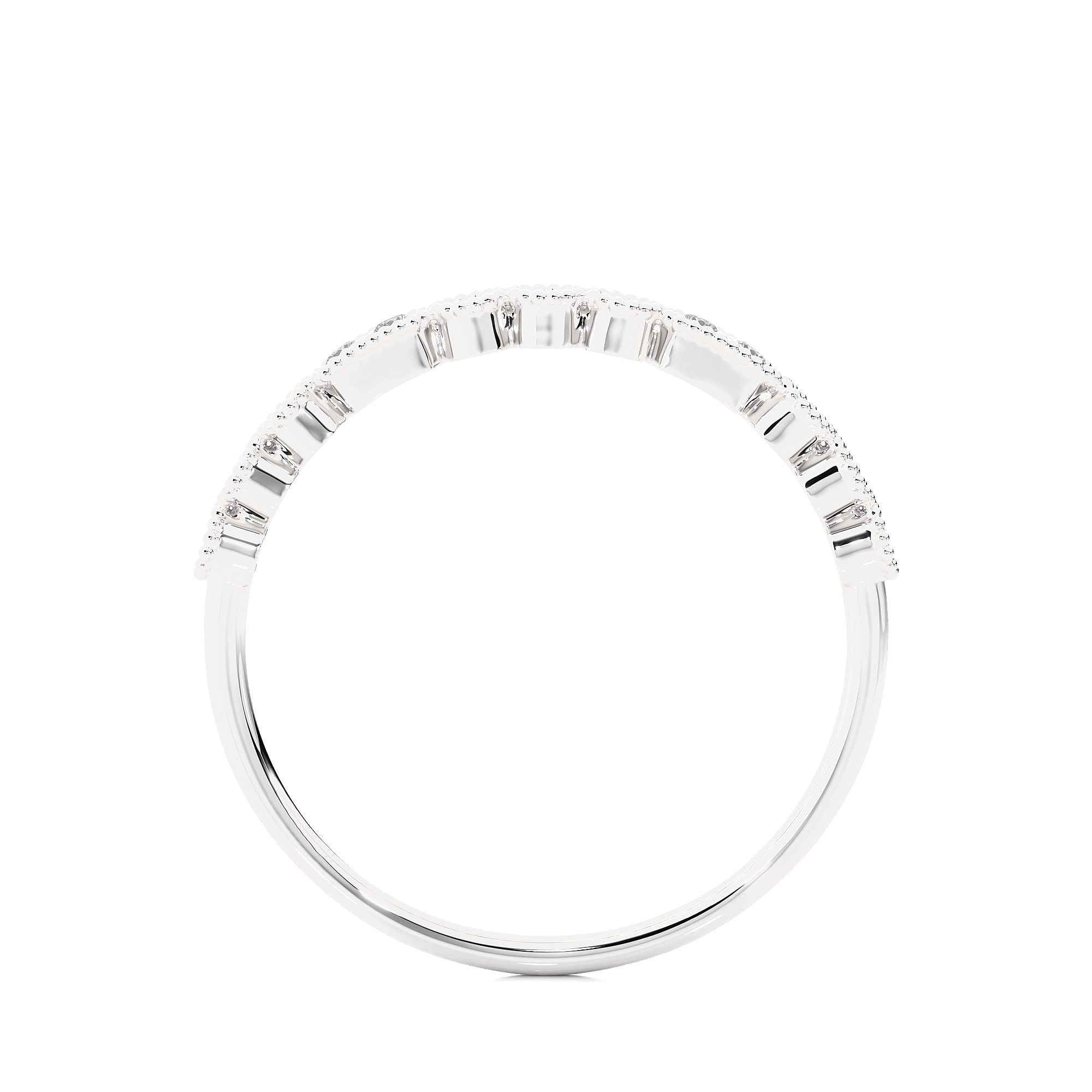 Light Minimalist Diamond Ring 3D print model_7