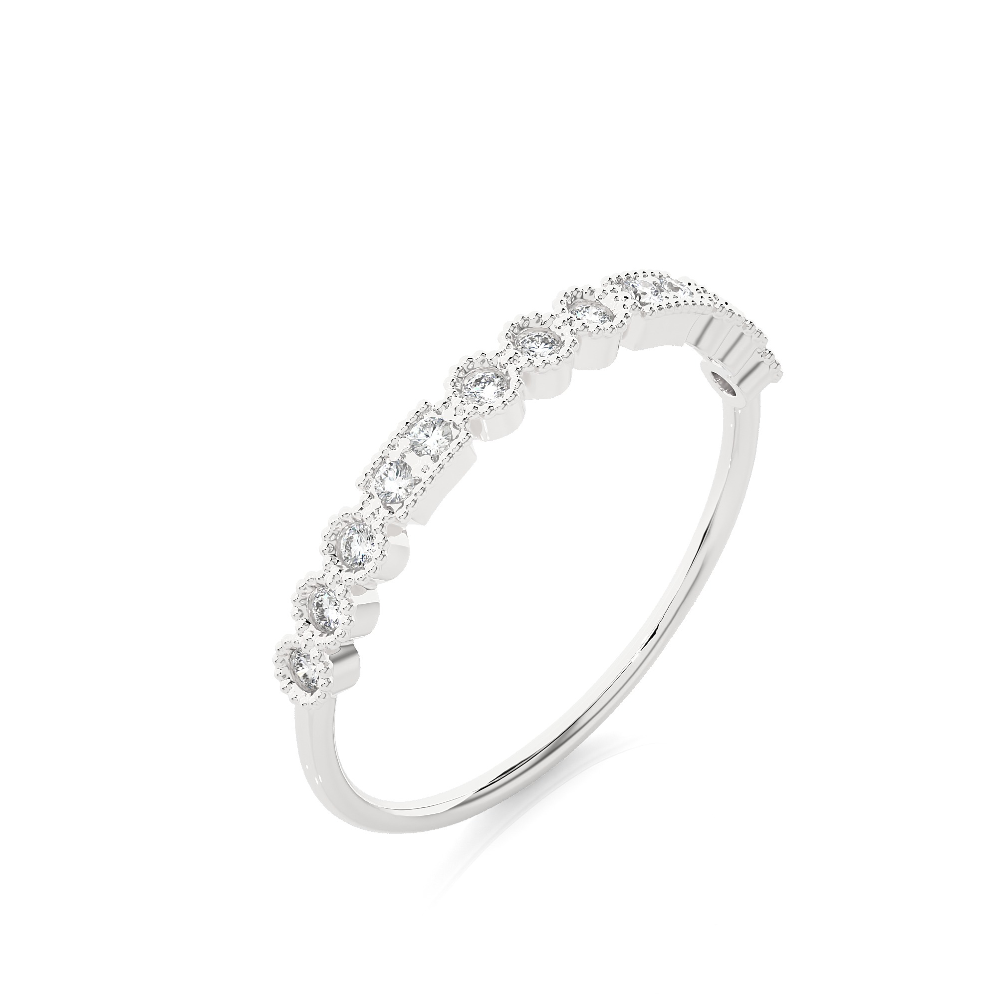 Light Minimalist Diamond Ring 3D print model_12