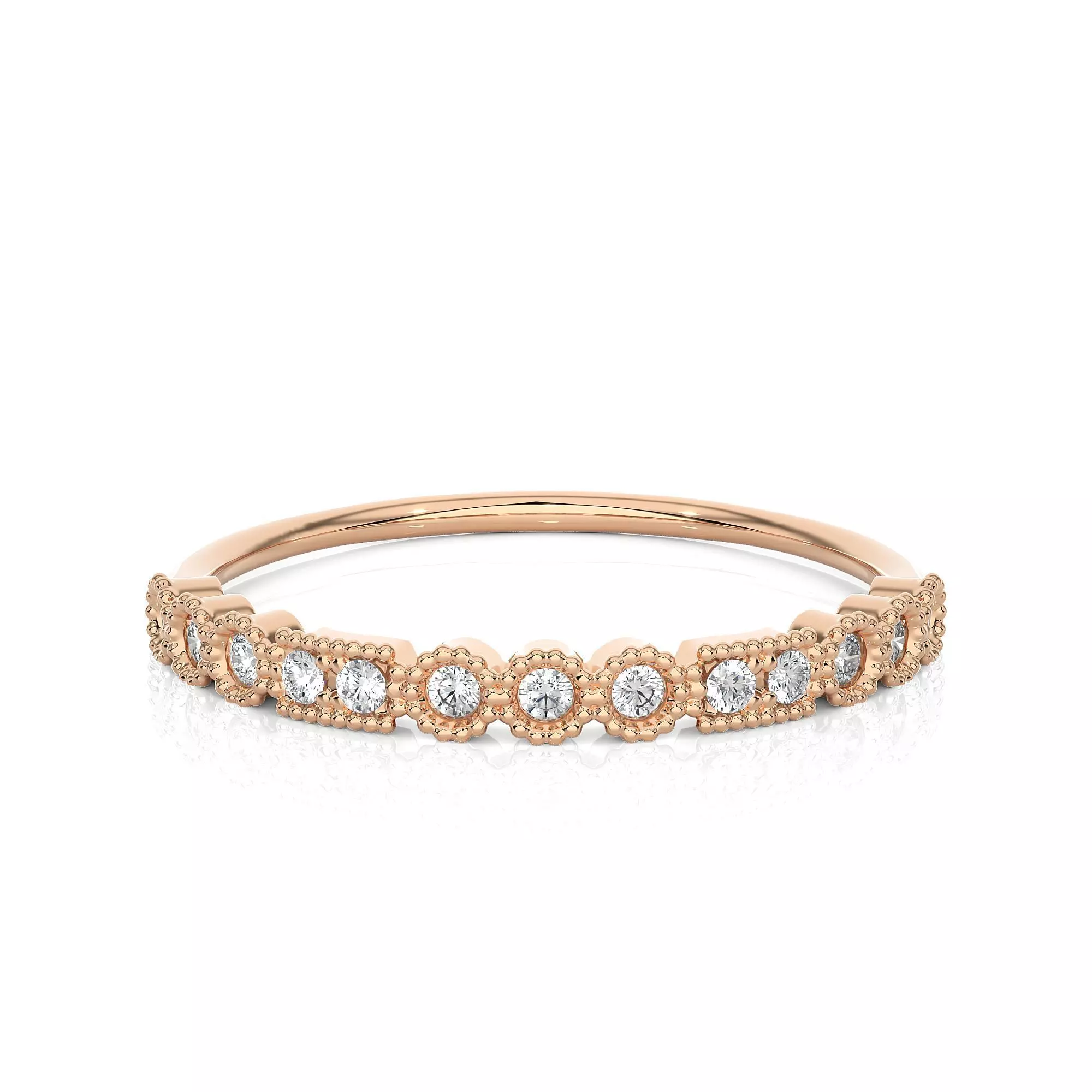 Light Minimalist Diamond Ring 3D print model_0