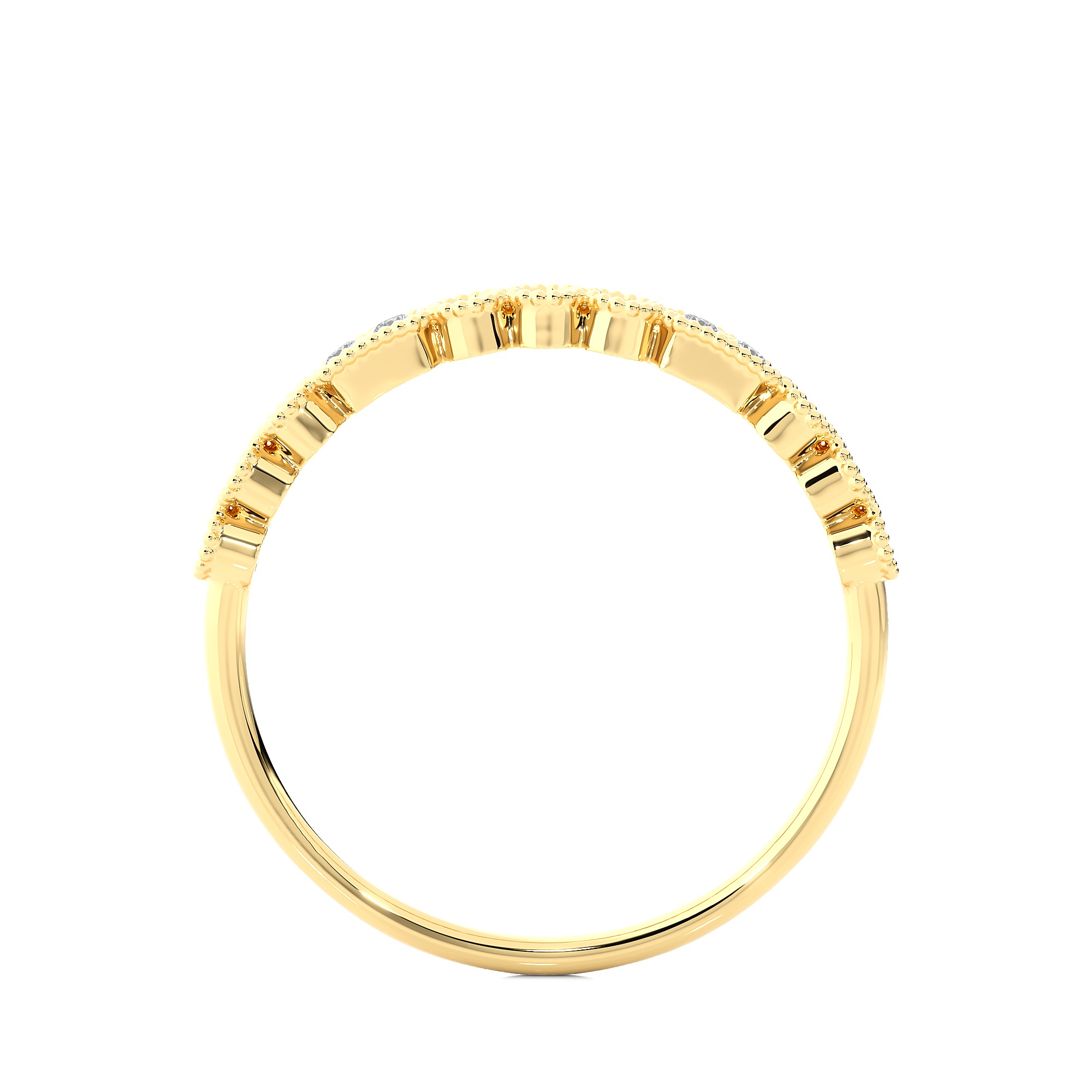 Light Minimalist Diamond Ring 3D print model_6