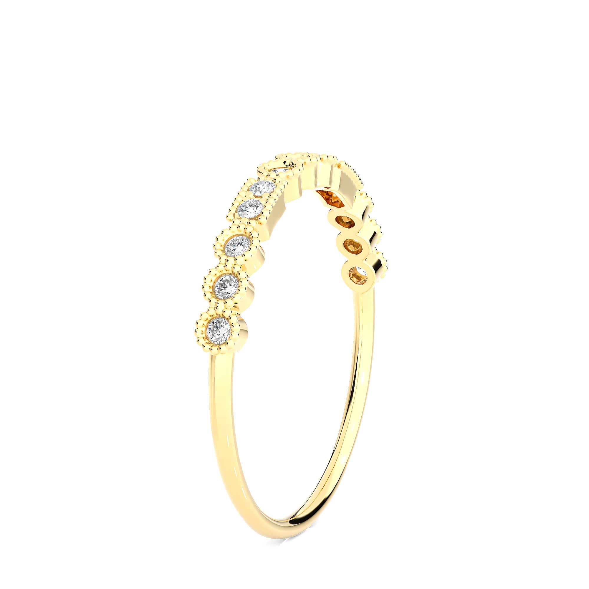 Light Minimalist Diamond Ring 3D print model_4