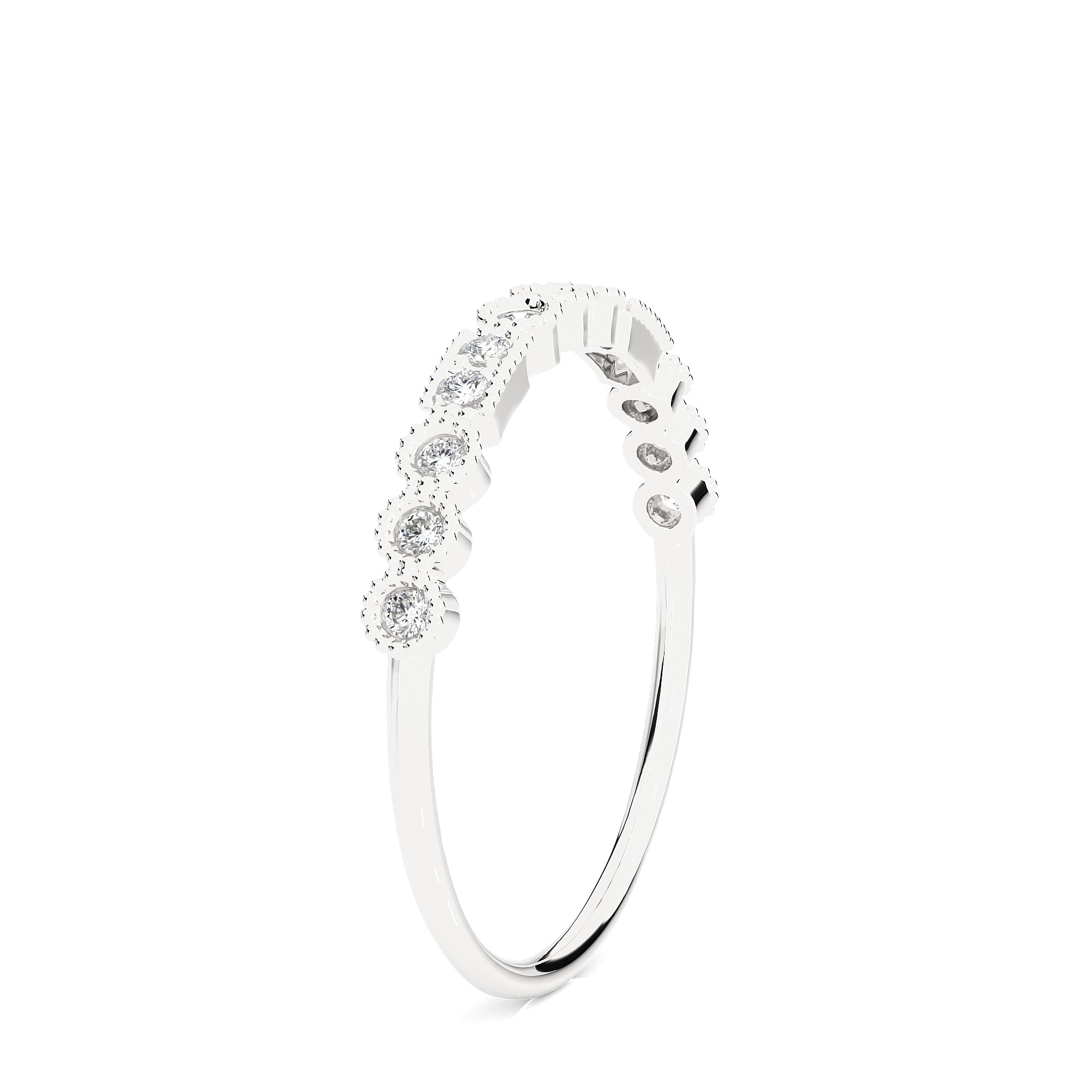 Light Minimalist Diamond Ring 3D print model_3