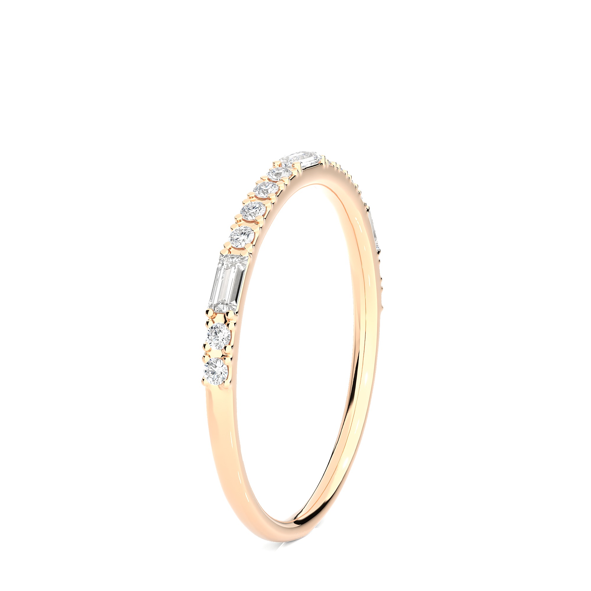 Light Minimalist Diamond Ring 3D print model_6