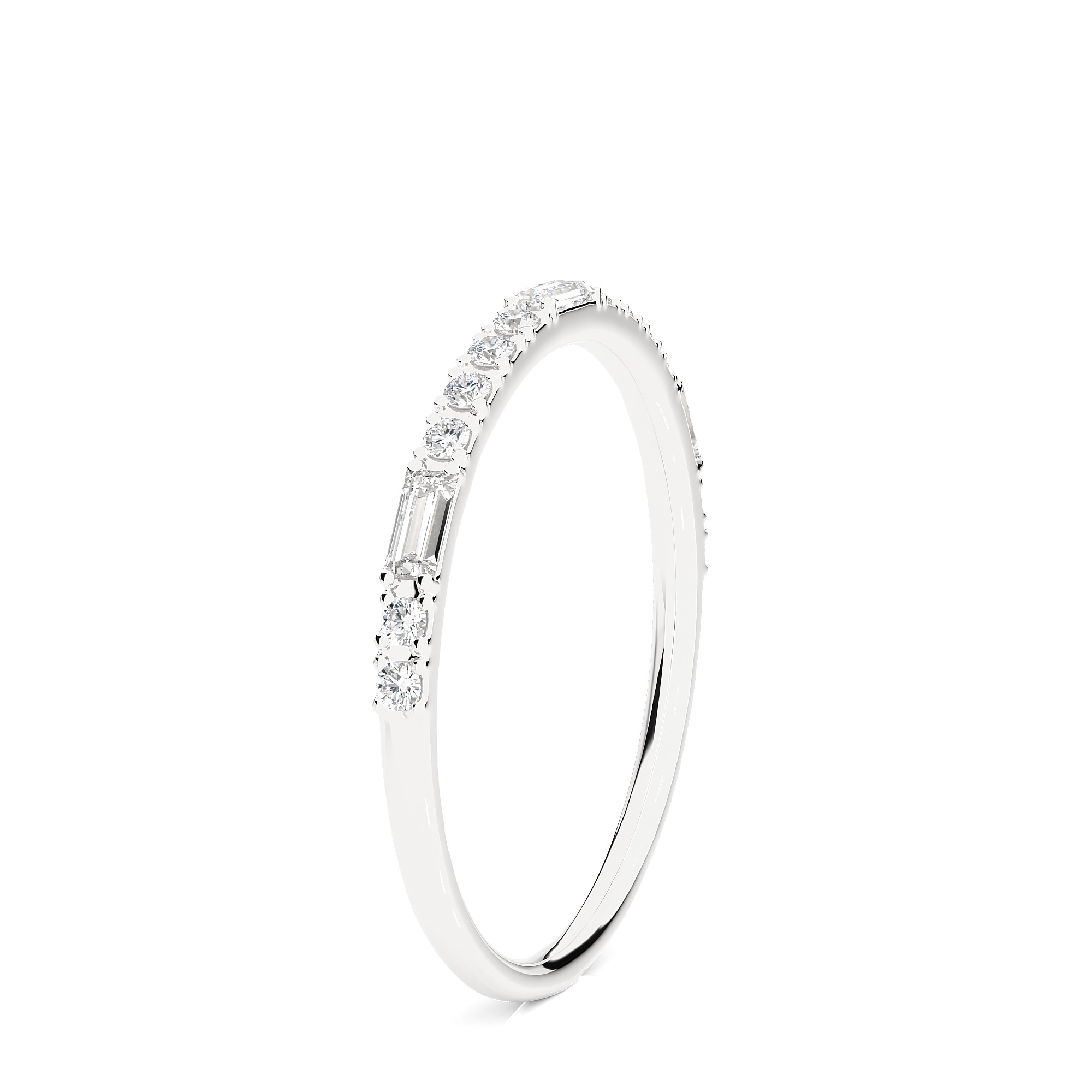 Light Minimalist Diamond Ring 3D print model_7