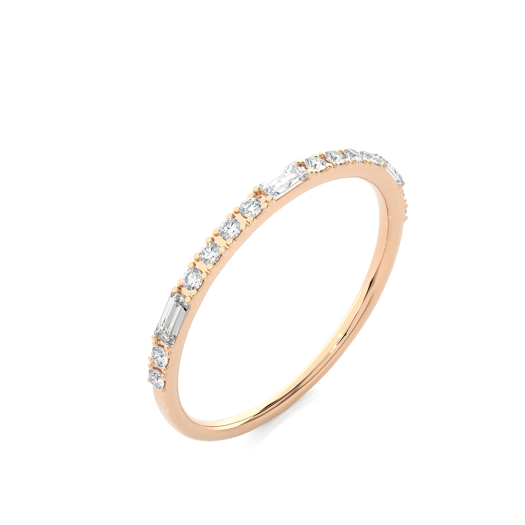 Light Minimalist Diamond Ring 3D print model_4