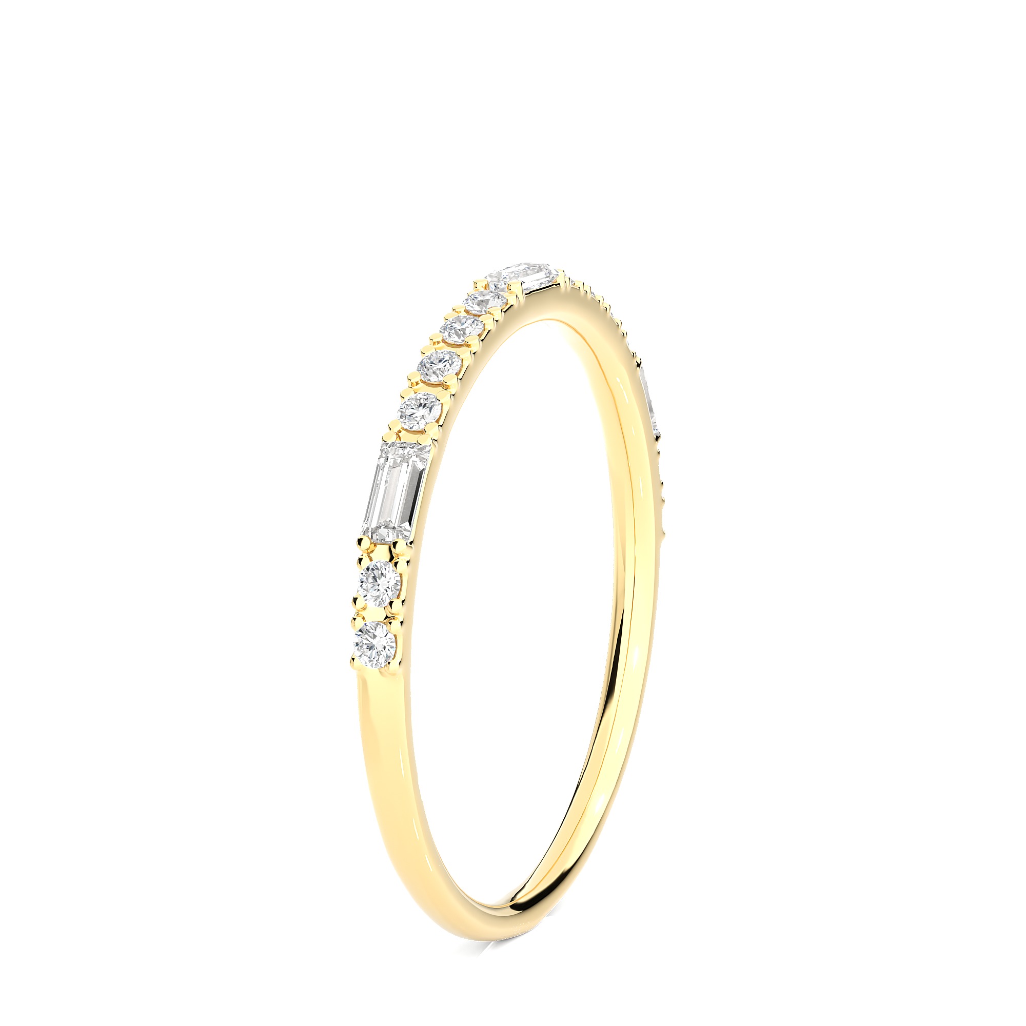 Light Minimalist Diamond Ring 3D print model_8