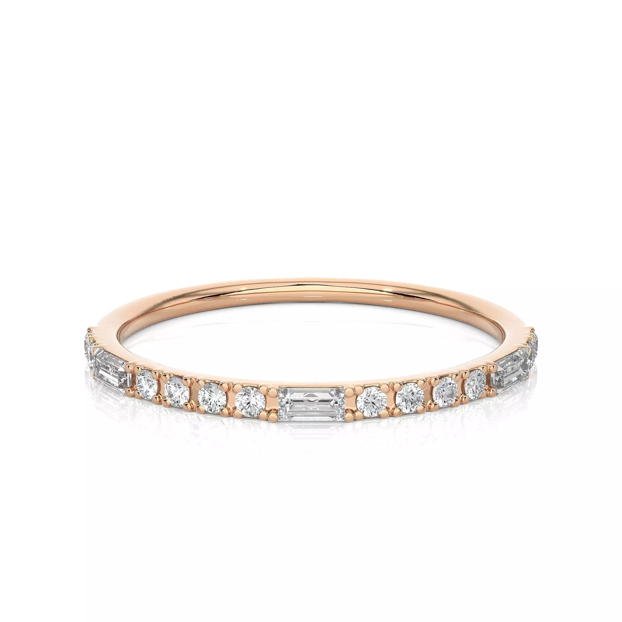 Light Minimalist Diamond Ring 3D print model_0