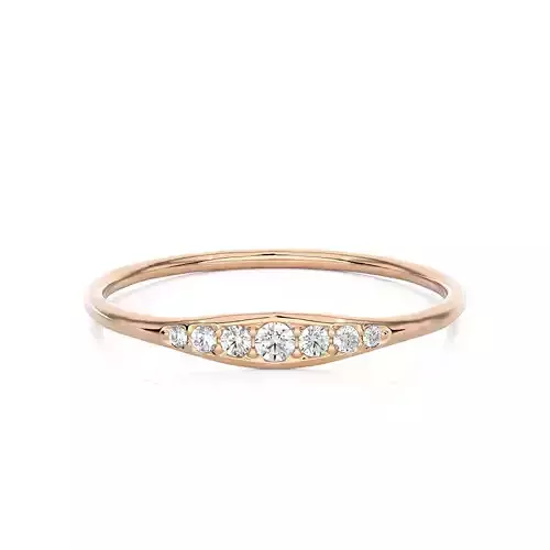 Light Minimalist Diamond Ring