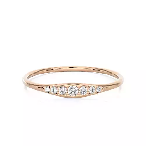 Light Minimalist Diamond Ring