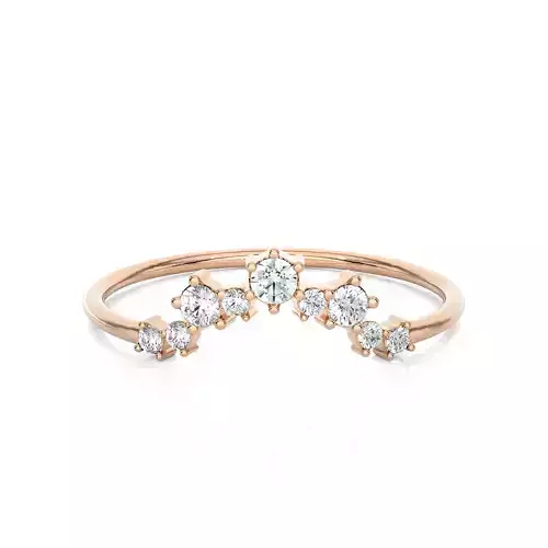 Light Minimalist Diamond Ring