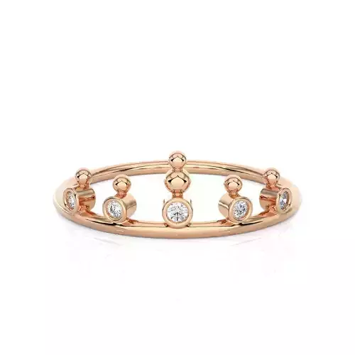 Light Minimalist Diamond Ring