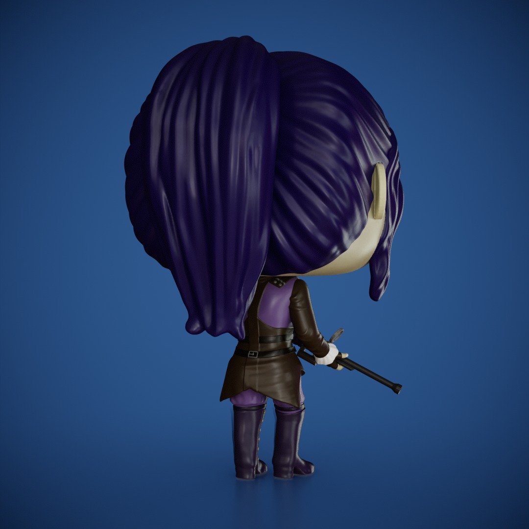 Caitlyn - Arcane - Lol 3D print model_3