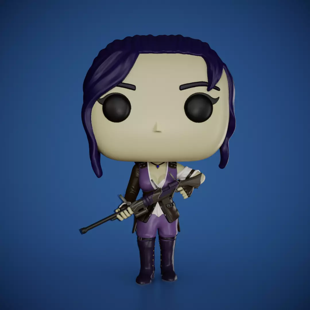 Caitlyn - Arcane - Lol 3D print model_0