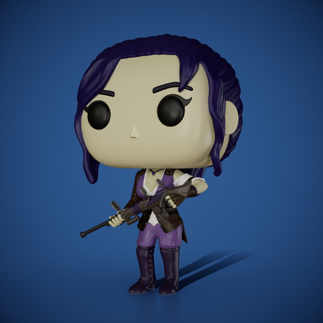 Caitlyn - Arcane - Lol 3D print model_1