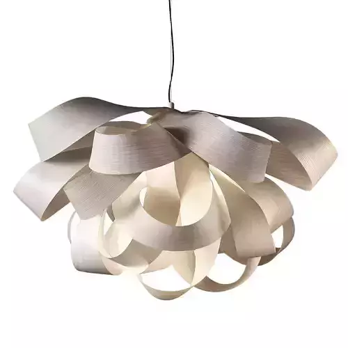 Agatha by LZF Pendant with Solid Wood Shade