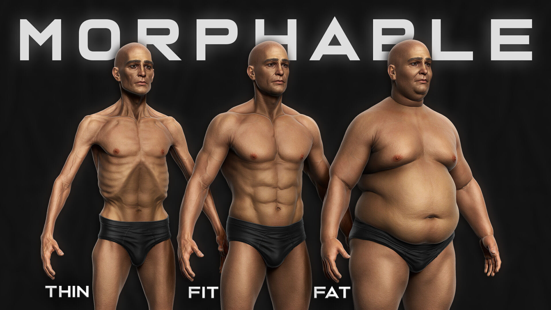 ECORCHE  Realistic Male Full Body Anatomy Model With BASE MESH 3D model_4