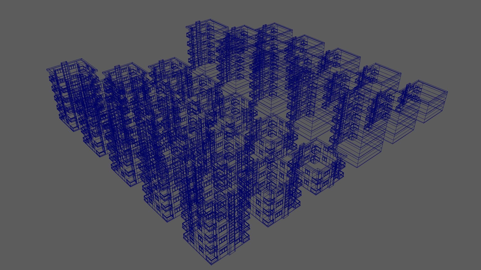 Cartoon Building Set Low Poly Buildings 300 Variant Modular 3D Model Collection_99