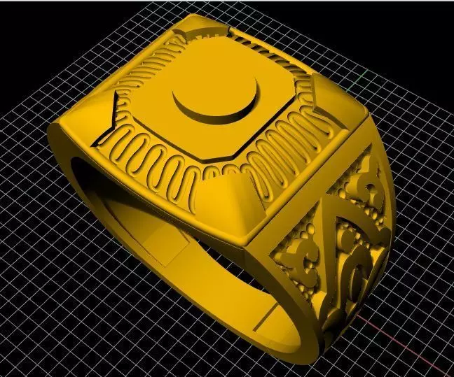 Signet Ring 3dm file 3D print model_0