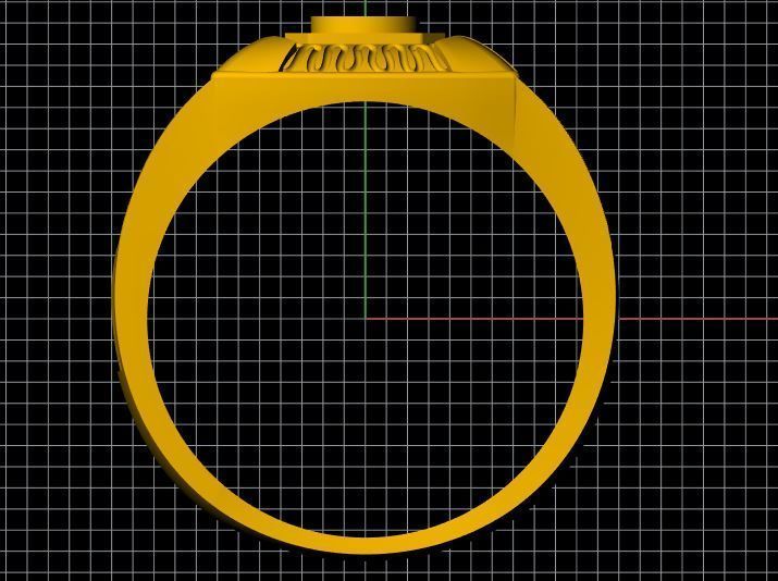 Signet Ring 3dm file 3D print model_3
