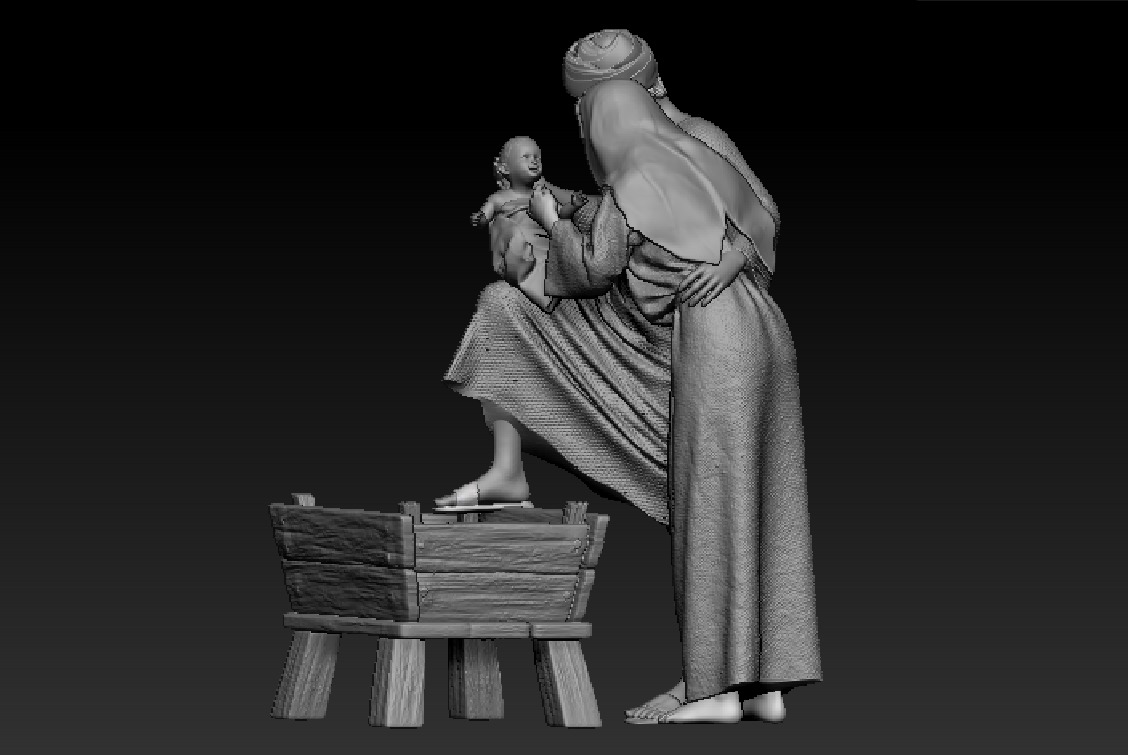 A very sweet Nativity scene printable 3D print model_4