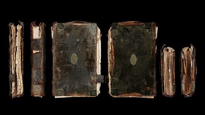 Unique Old Realistic Book 3D model
