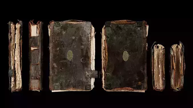 Unique Old Realistic Book
