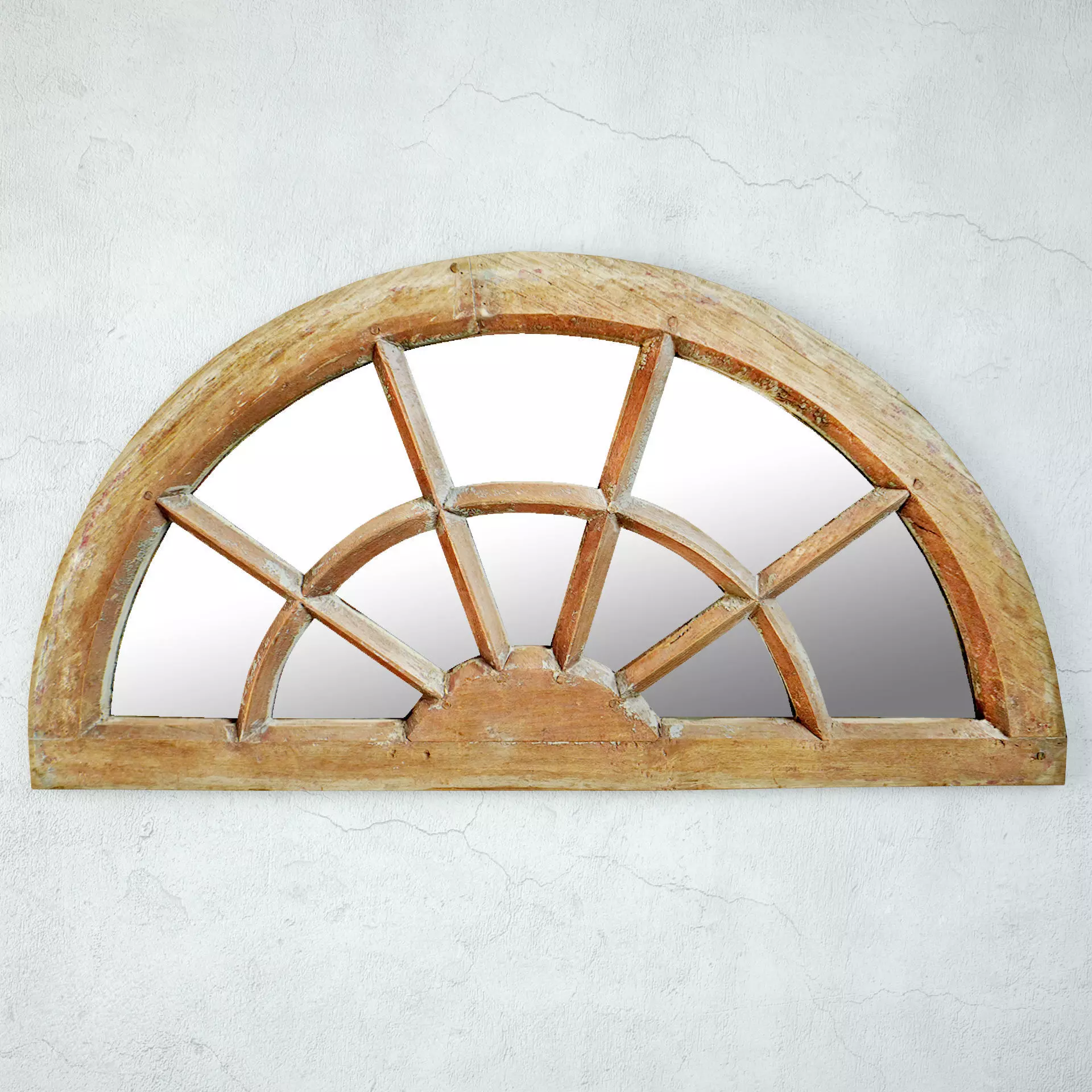 Antique Window Arch Mirror 3D model_0