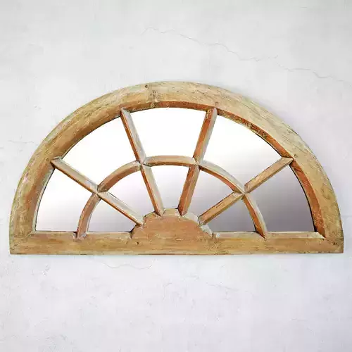 Antique Window Arch Mirror 3D model