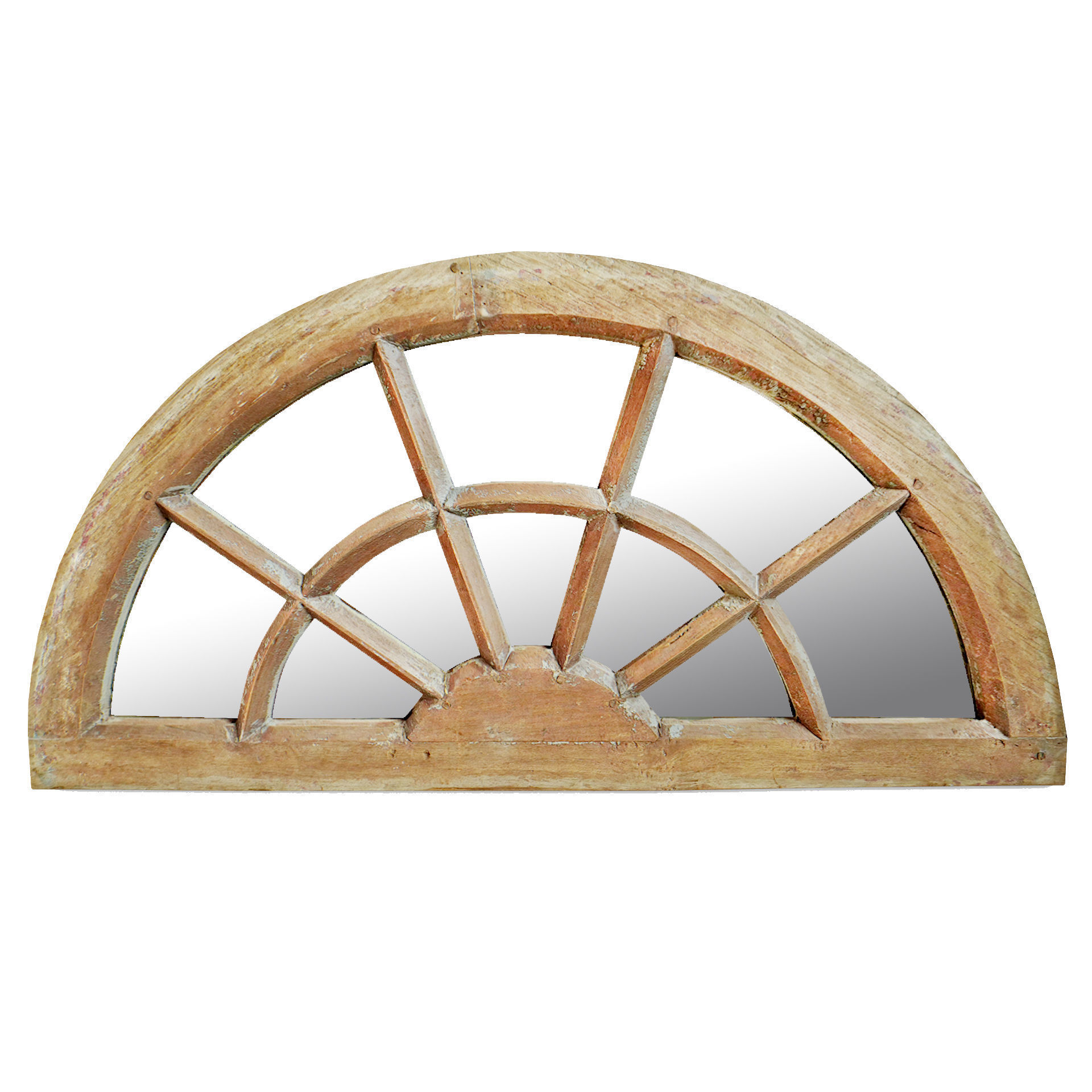 Antique Window Arch Mirror 3D model_1