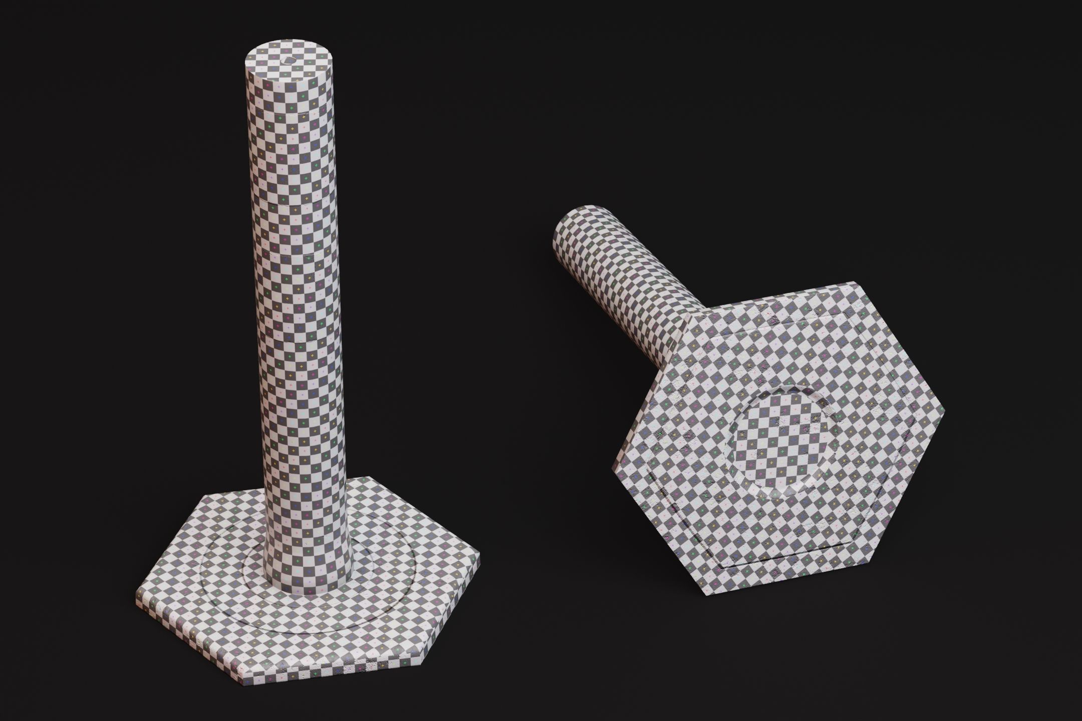 Delineator PBR Game-Ready Low-poly 3D model_5