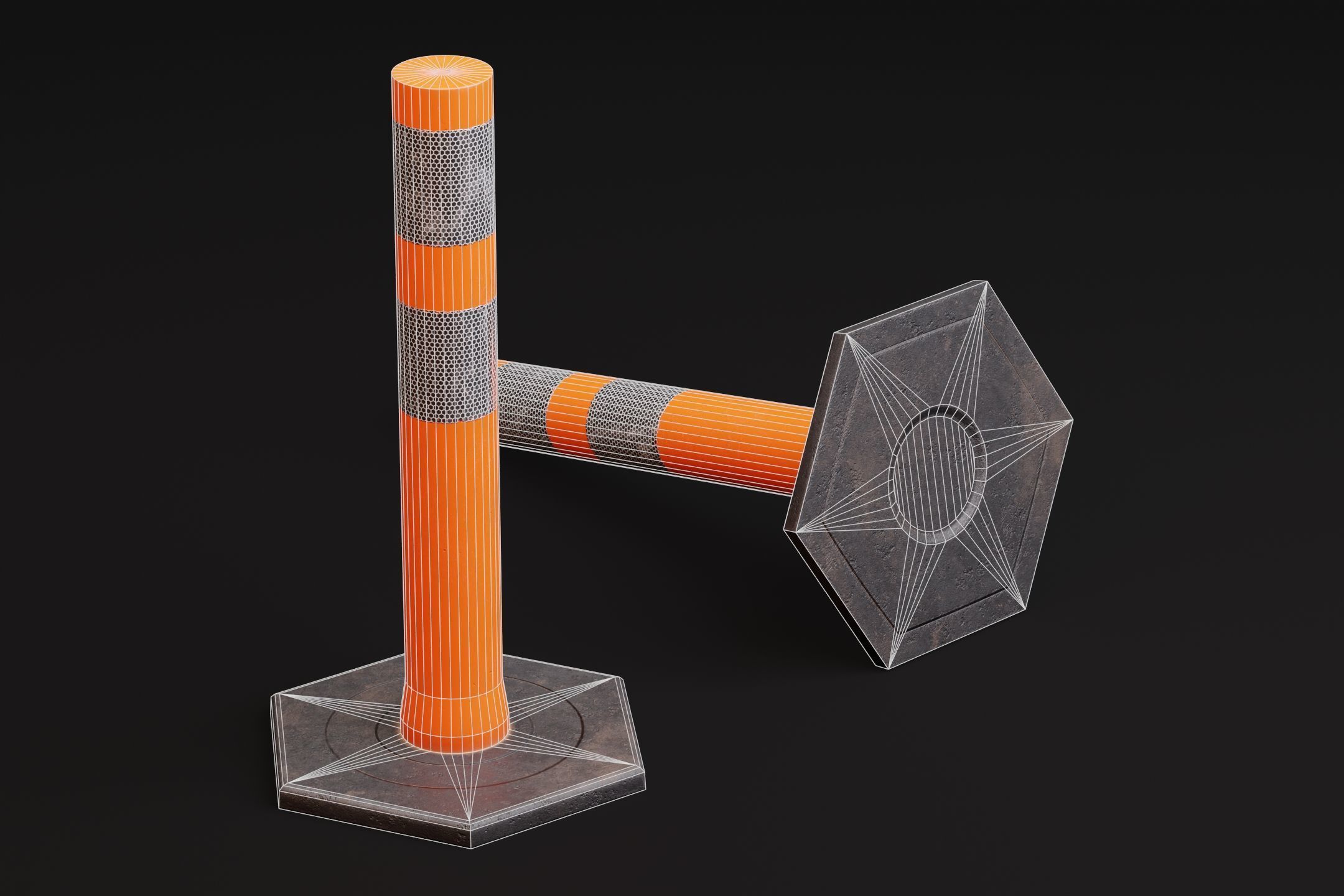 Delineator PBR Game-Ready Low-poly 3D model_1