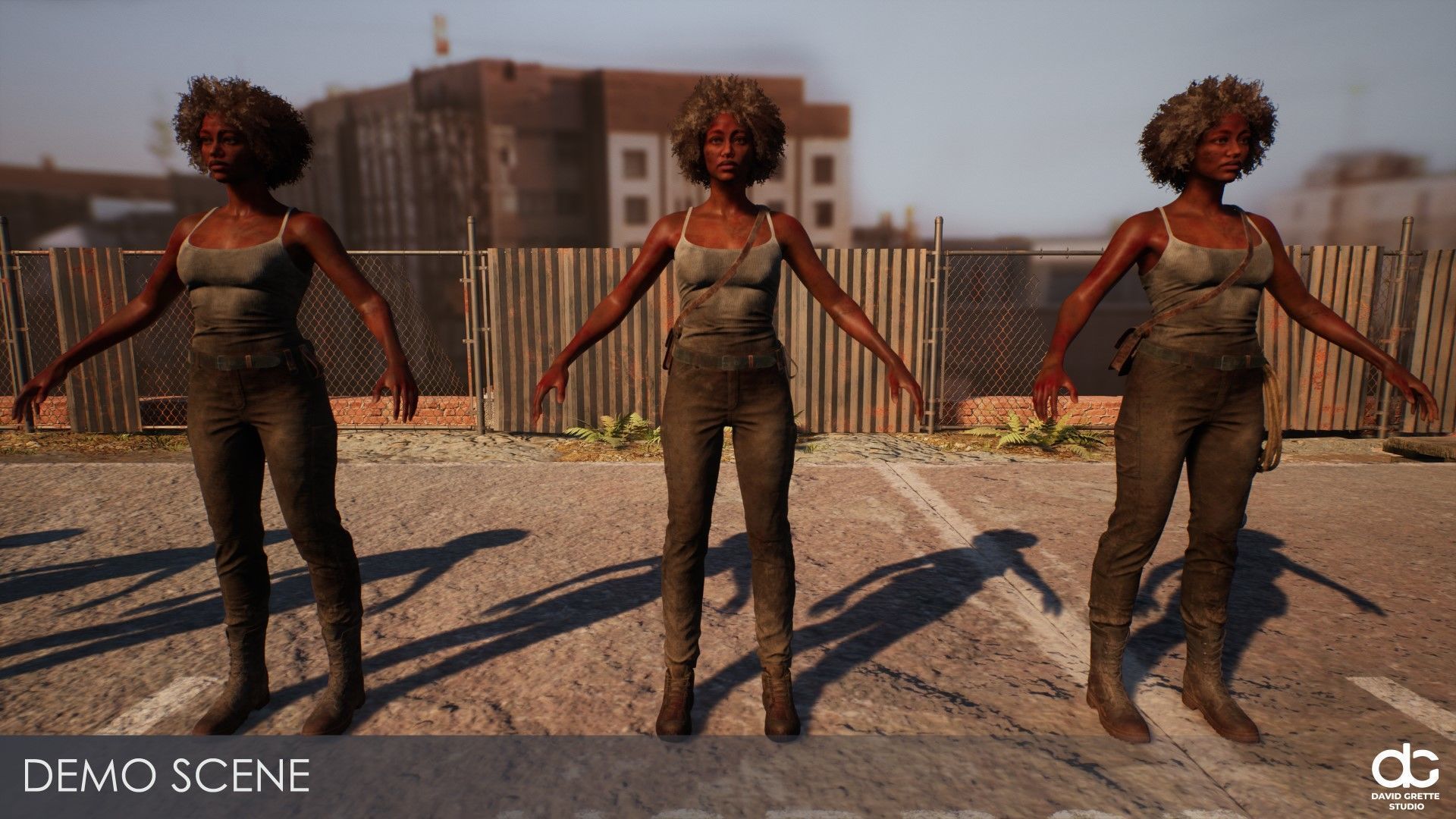 Adventure Character Diana from Pack 2 Low-poly 3D model_27