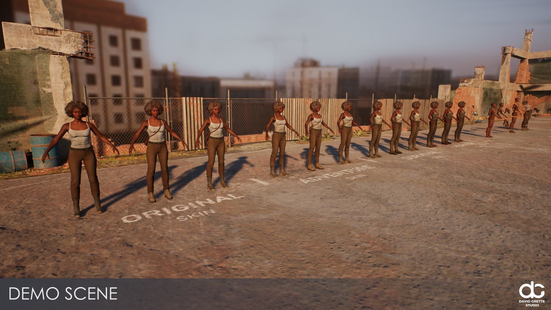 Adventure Character Diana from Pack 2 Low-poly 3D model_22