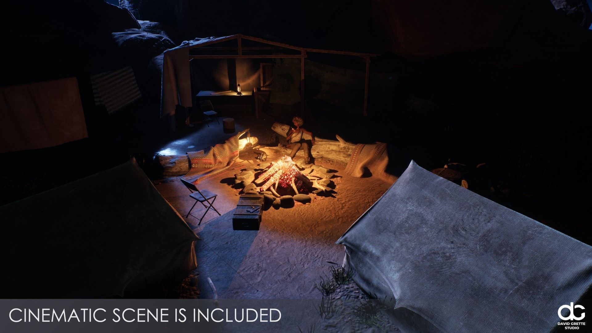 Adventure Character Diana from Pack 2 Low-poly 3D model_9