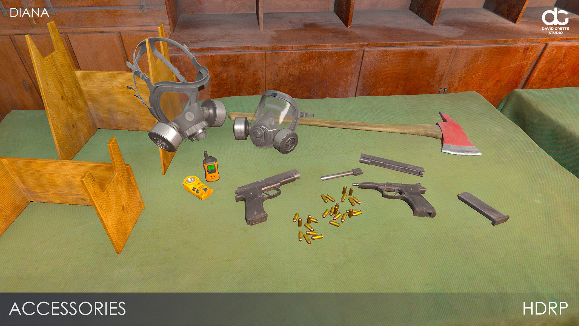 Adventure Character Diana from Pack 2 Low-poly 3D model_40