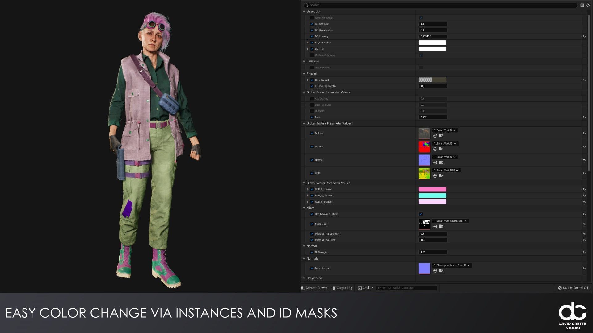 Adventure Character Diana from Pack 2 Low-poly 3D model_10