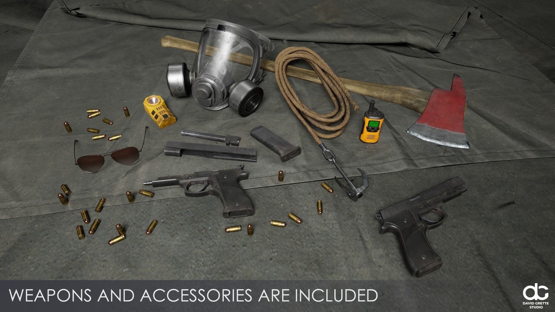 Adventure Character Diana from Pack 2 Low-poly 3D model_6