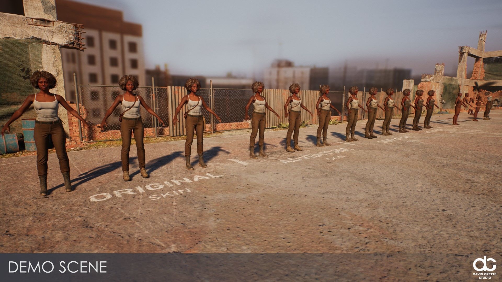 Adventure Character Diana from Pack 2 Low-poly 3D model_21