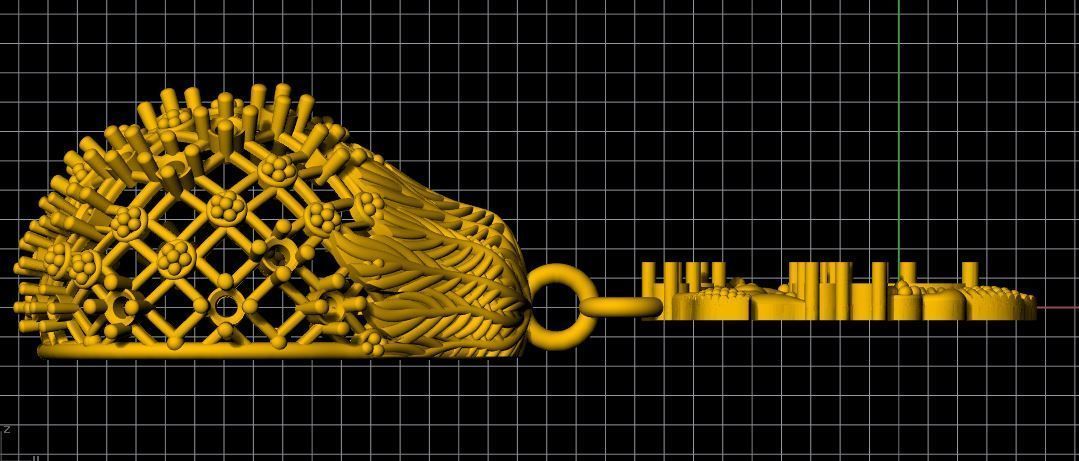 earrings 3dm file  3D print model_5