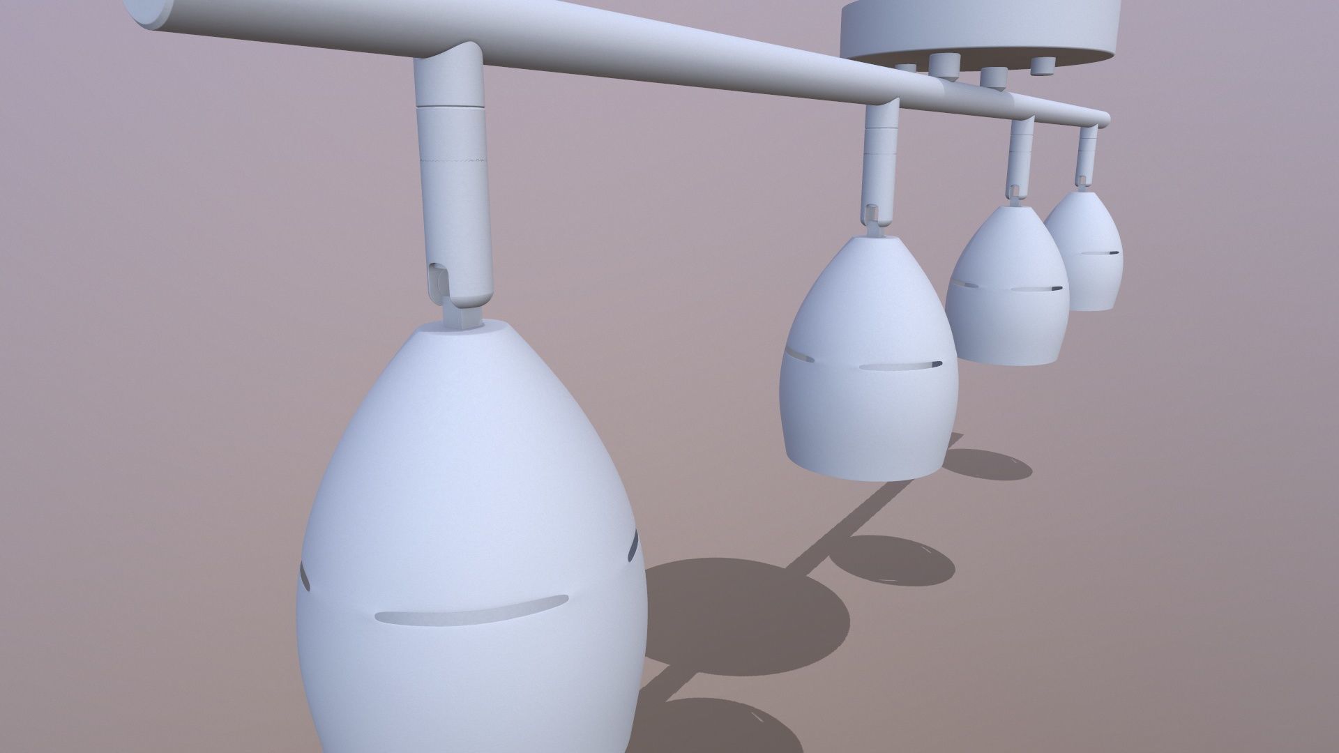 Led Ceiling Light 3D model_4