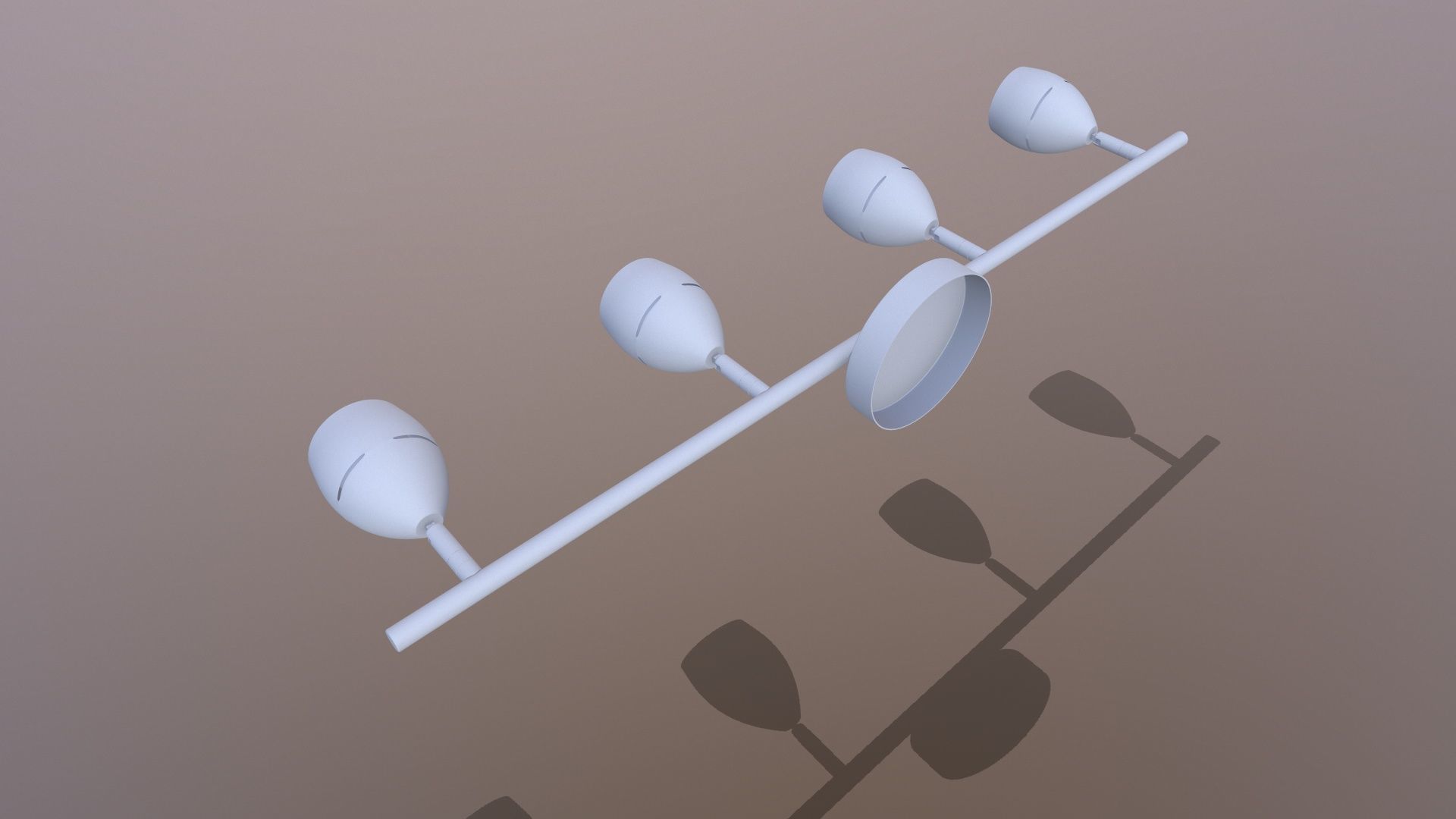 Led Ceiling Light 3D model_10